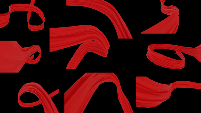 【原创】9款4K带通道红绸缎绸子7-7