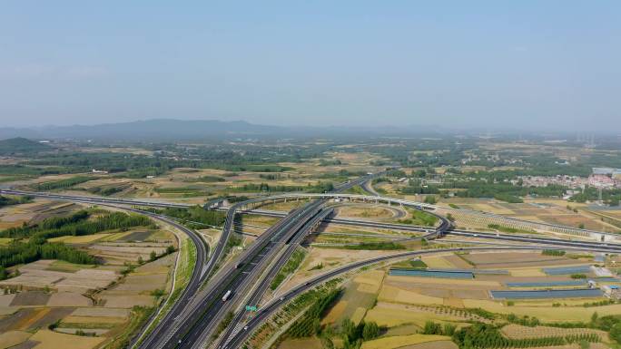 4K正版航拍京沪高速公路风景