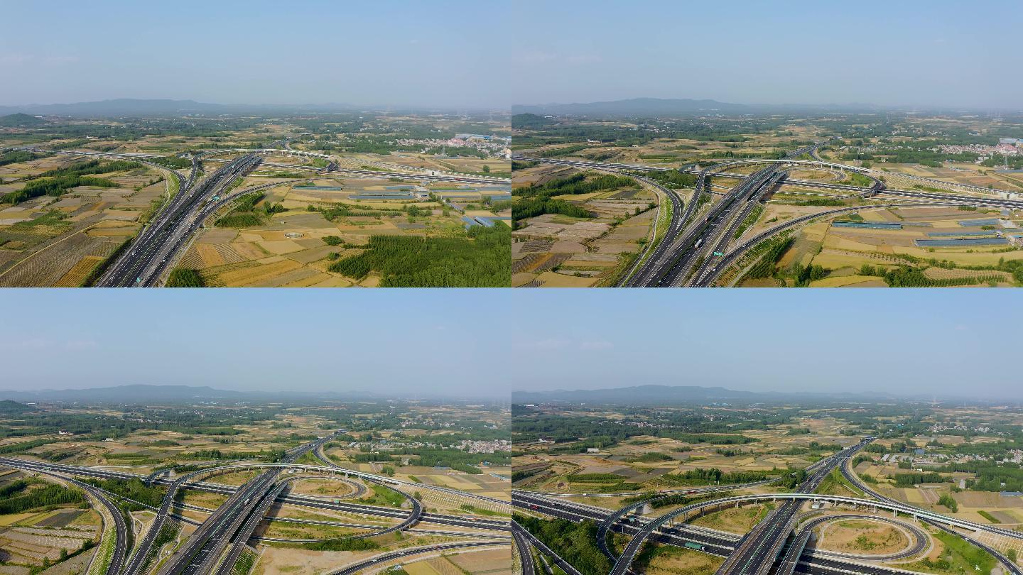 4K正版航拍京沪高速公路风景