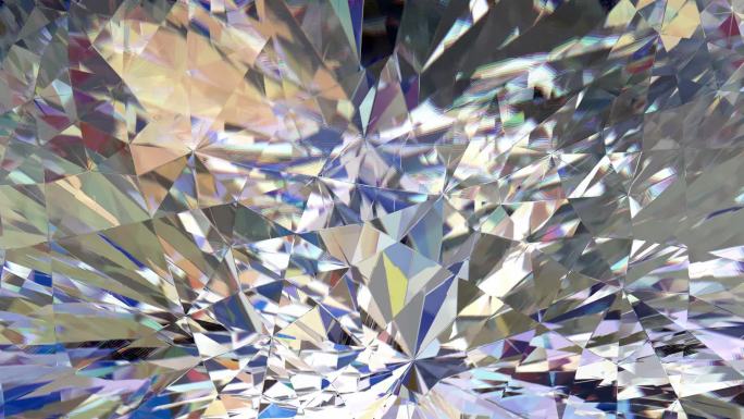 钻石的特写镜头血钻切割艺术人工水晶