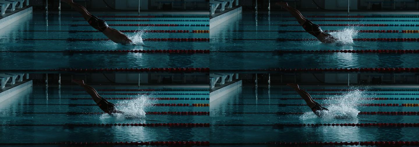 高速摄影 体育 跳水 游泳 游泳池