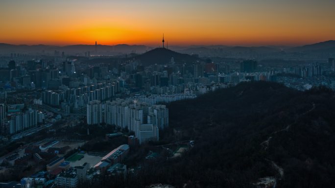 城市夜景万家灯火家温暖的家