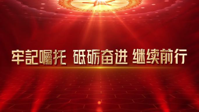 党政通用概念理念鎏金金色文字展示