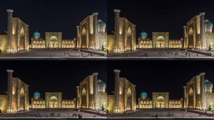 乌兹别克斯坦撒马尔罕的广场