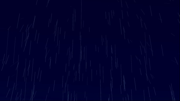 夜雨动画背景特效素材小雨下雨