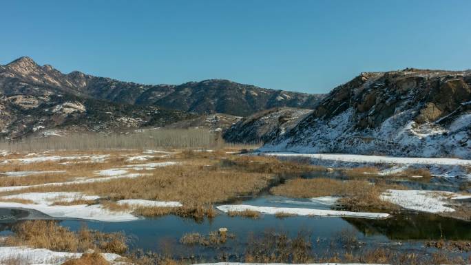 山区北方冬季冰雪大河大山