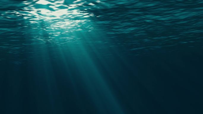 水下的阳光大海海洋海水光束光线