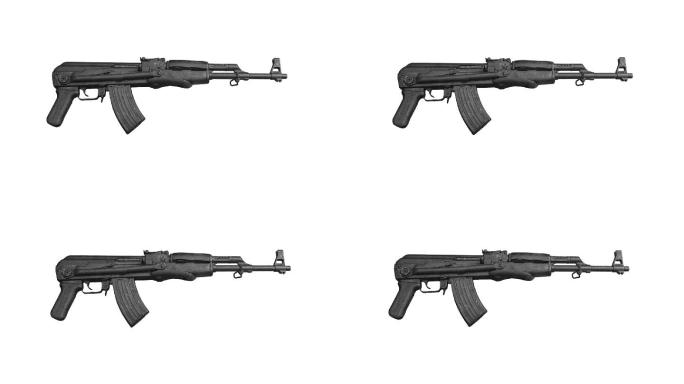 枪射击突发动画