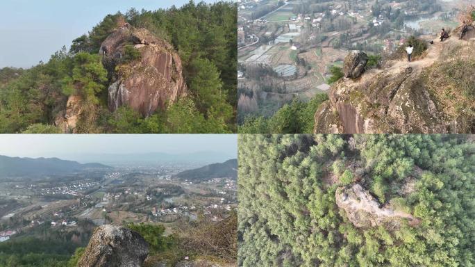 汉中石宝山飞来石航拍