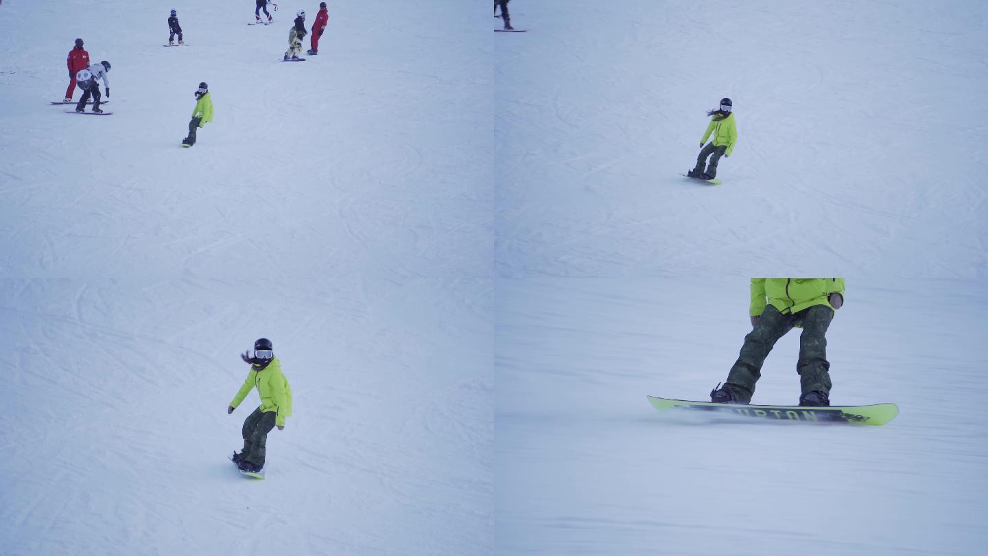 实拍滑雪体验