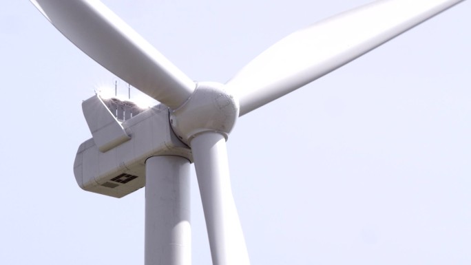 现代风力涡轮机特写国家电网国外风车风能