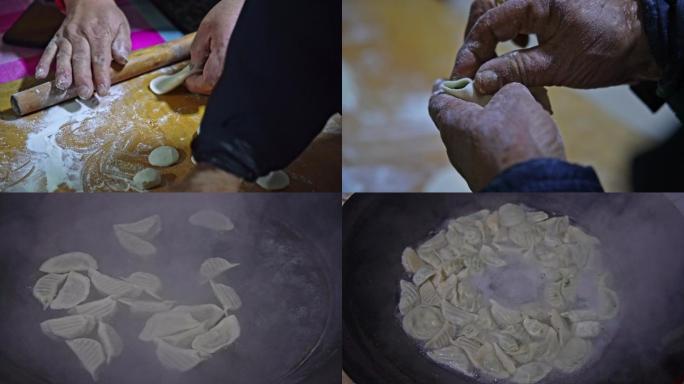 包饺子煮饺子视频