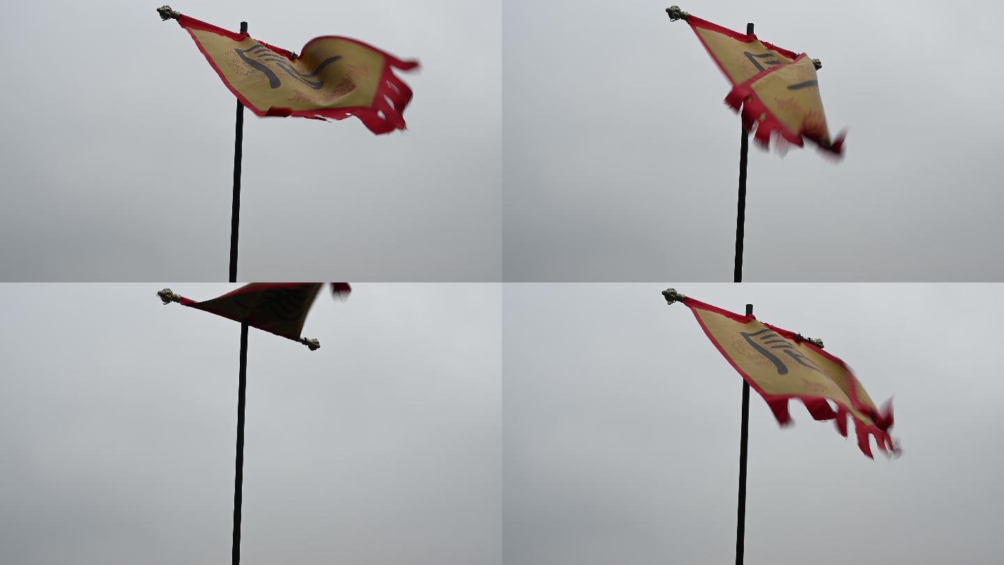 唐朝旗帜视频素材