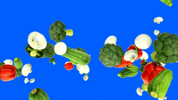 蔬菜抠像素材蔬菜西兰花香菇