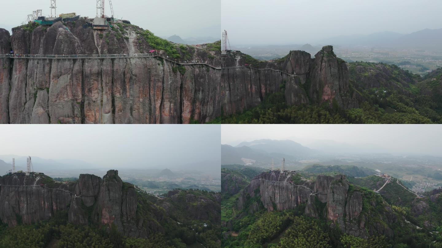 丽水松阳双童山景区航拍延时摄影