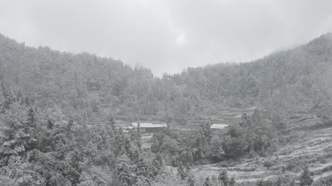 重庆渝东南山区雪景航拍3