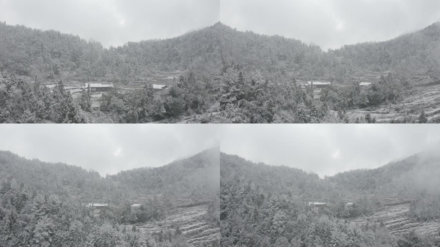 重庆渝东南山区雪景航拍3