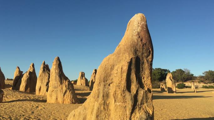 澳大利亚西部的顶峰沙漠石灰岩地貌