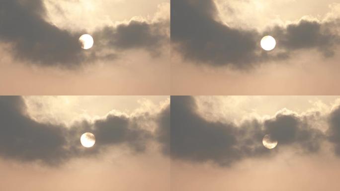 太阳穿越云层4k
