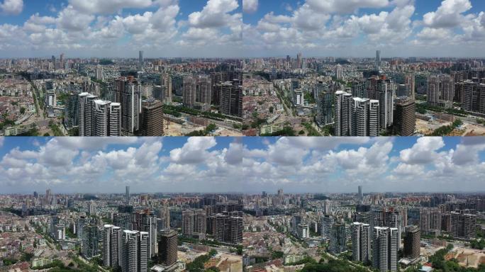 【4K超清】航拍中山城区与盛景尚峰金融街