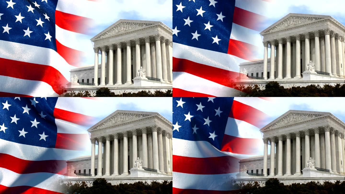 美国最高法院与美国国旗