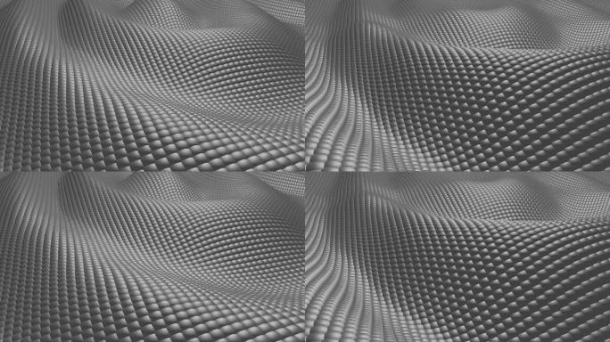 灰色现代波浪抽象3D背景
