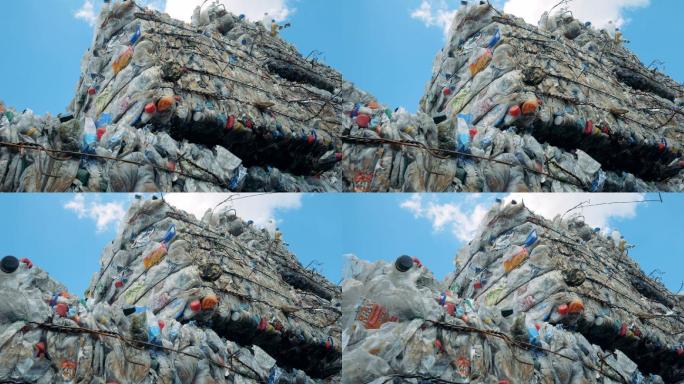 垃圾场中的塑料环境污染环保生活垃圾视频素