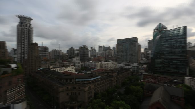 上海市区高楼延时