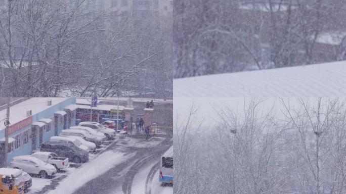 北京大雪公交车