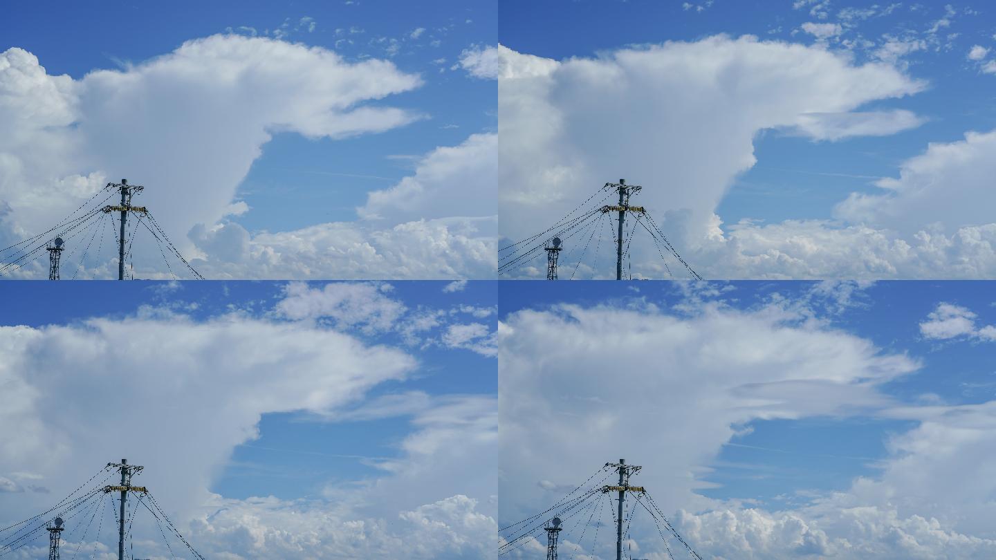 夏季云层的延时视频