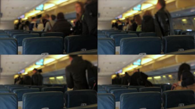 乘客下飞机时尚现代太阳镜