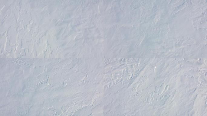 无人机视角下的雪景