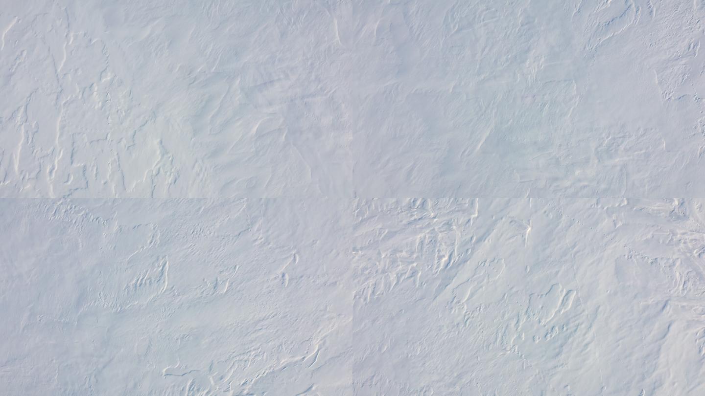 无人机视角下的雪景