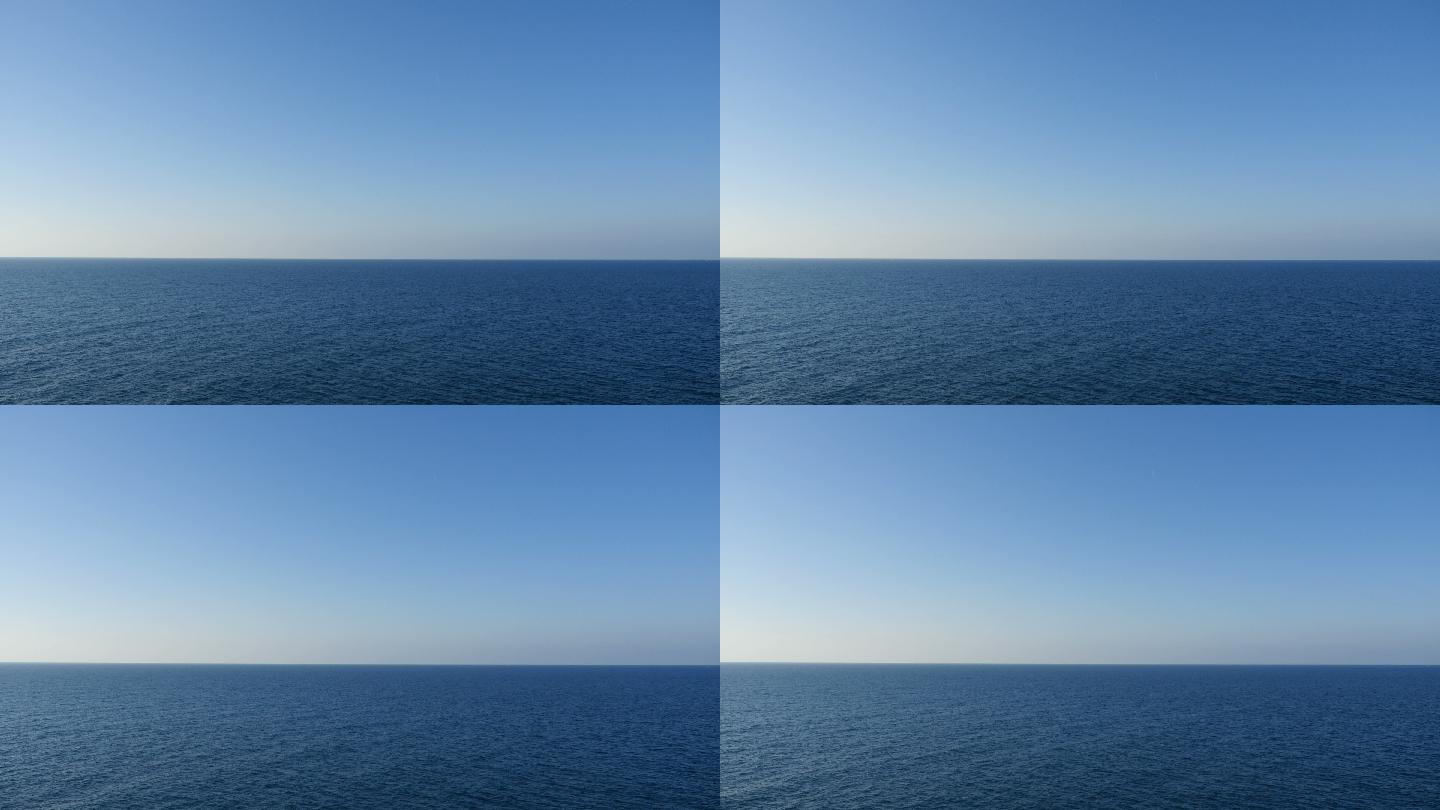 大海和天空平静海面水面