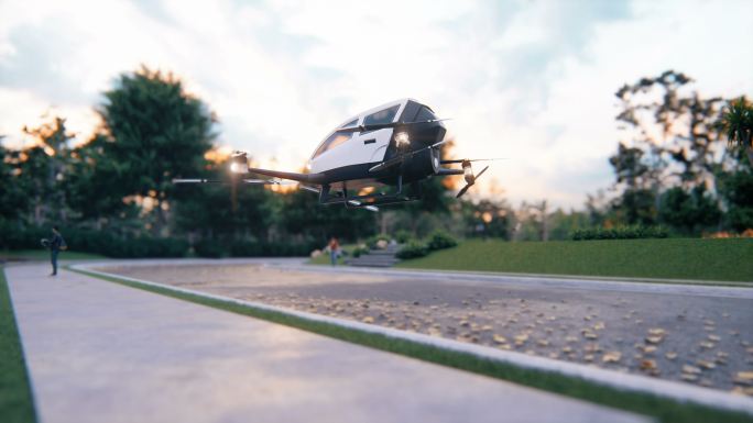 直升机起飞科技未来