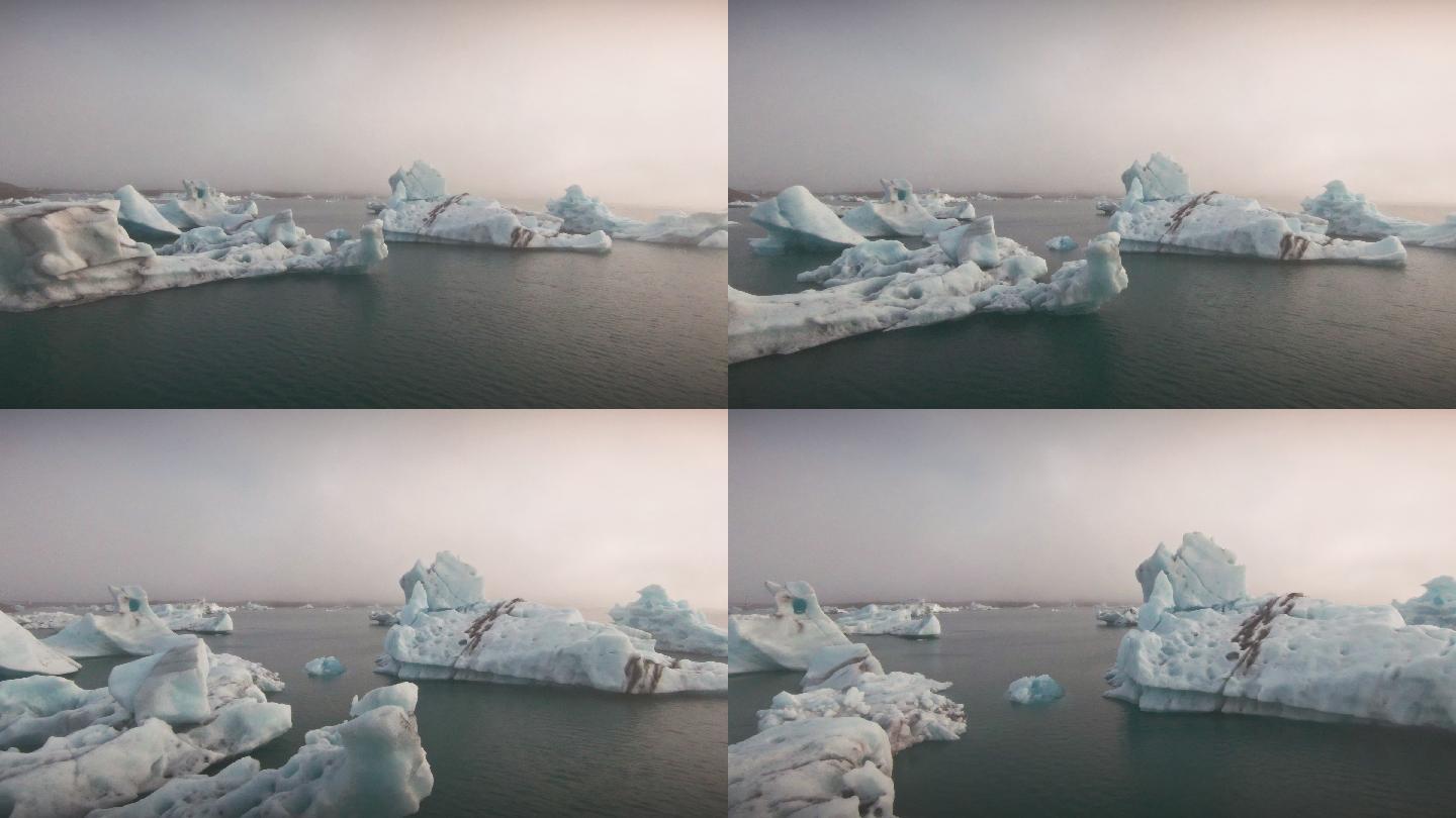 冰岛约库萨隆泻湖南极极地温室效应北极圈冰