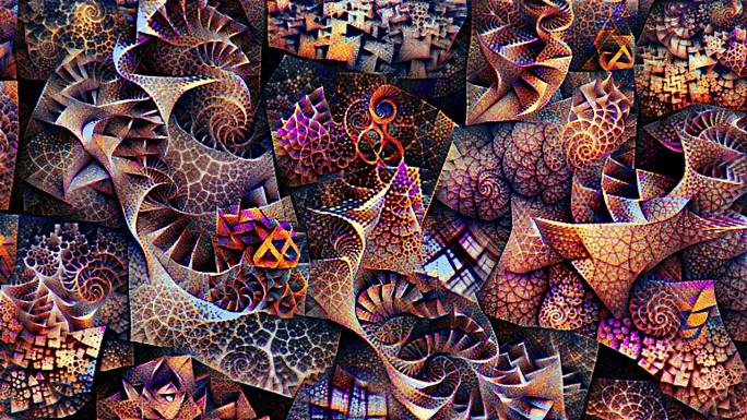 生成艺术 抽象螺旋