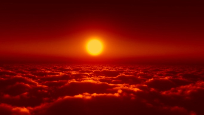 日落景观开场云海唯美早晨大气云层