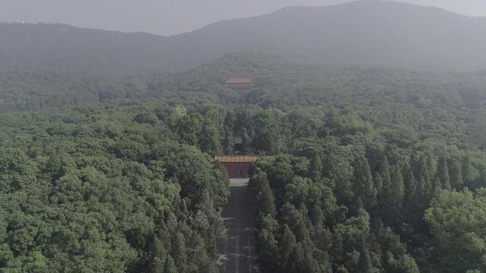 南京明孝陵全景4K航拍