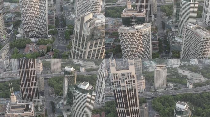 4K-Log-上海黄陂南路商圈高楼大厦