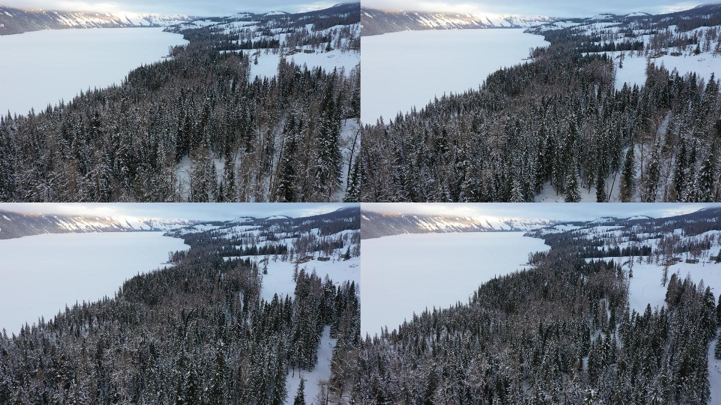 阿尔泰山区的雪景素材（4K高清）
