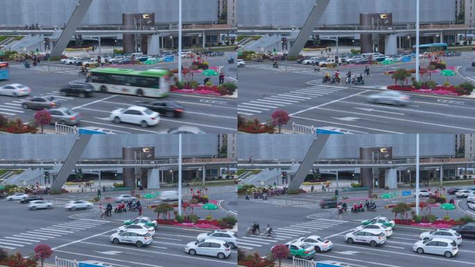 厦门城市车流延时摄影