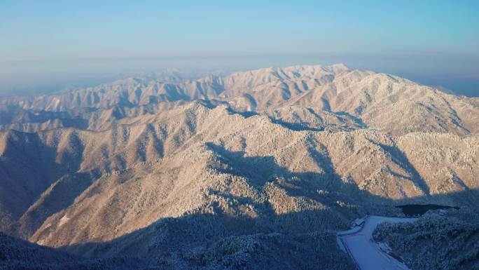 杭州临安山区雪景