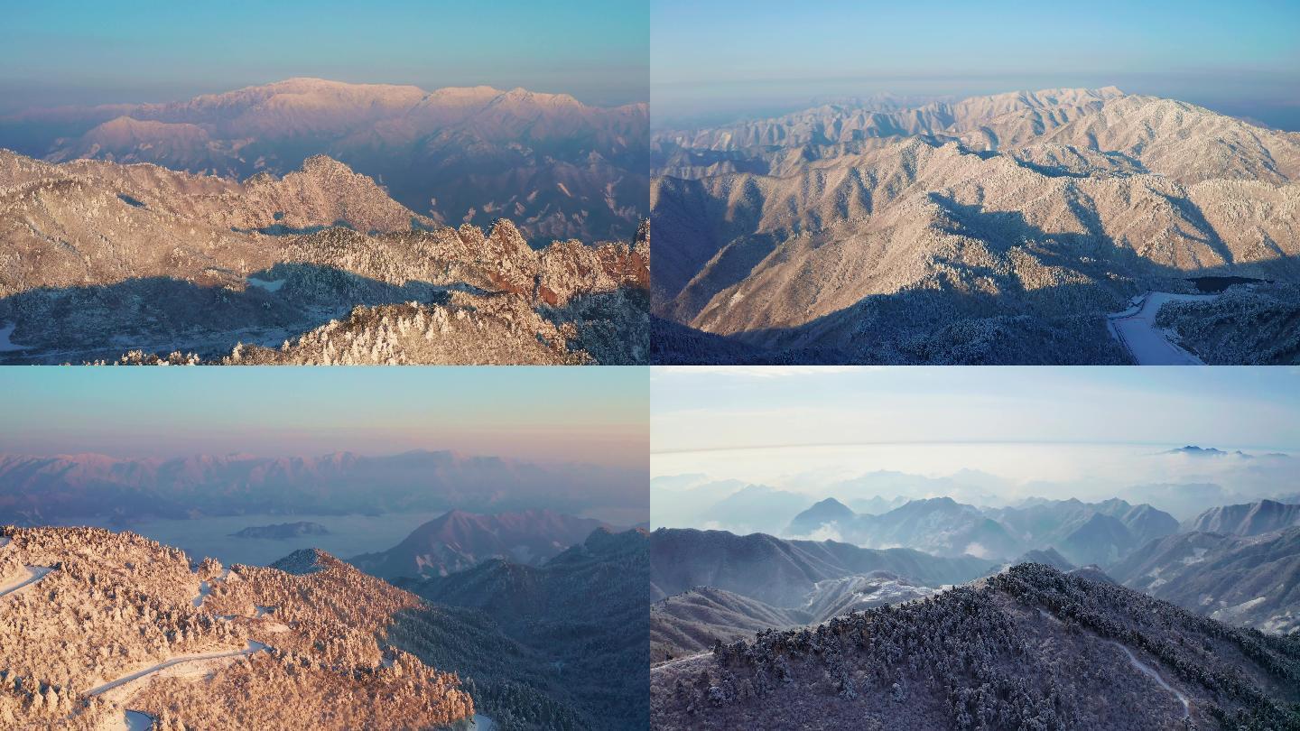 杭州临安山区雪景