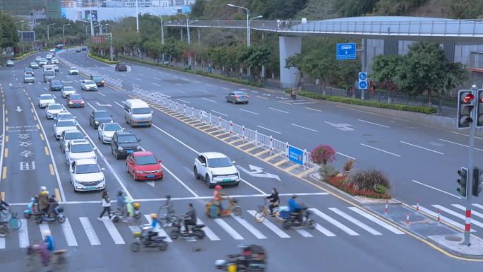 厦门城市车流延时摄影