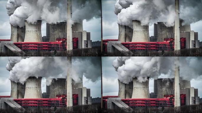 燃煤发电站化工厂炼油排放全球变暖