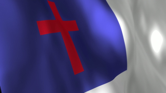 基督教旗帜背景标志标识logo视频素材