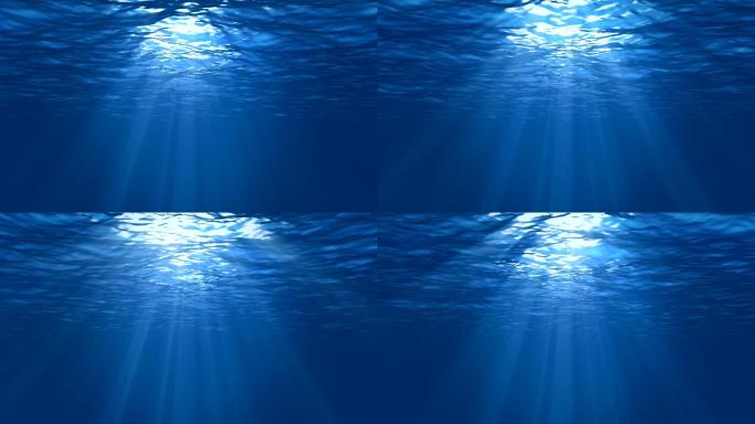 水下光线场景海水生态环境水资源