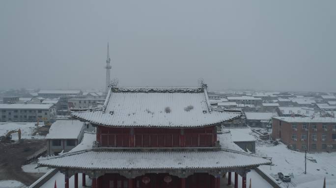 商丘古城雪景