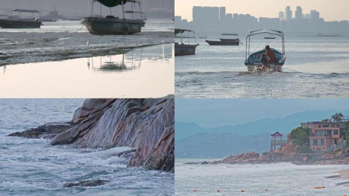 深圳湾城市风光深圳日落